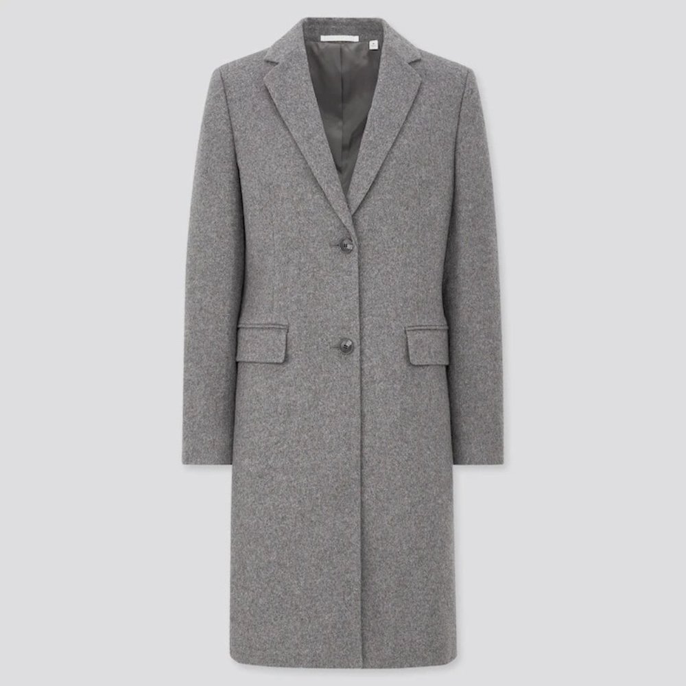 Cashmere Blend Chester Coat - Heather Grey (L) | Perfect fall jacket